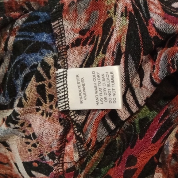 Alberto Makali Watercolor Artistic Boho Oversized  Colorful Womens Blouse Small - Picture 5 of 9